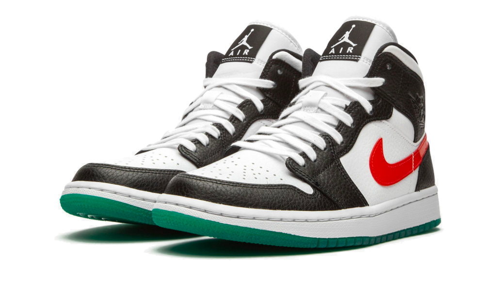 Jordan 1 Mid Alternate Swooshes Red Yellow (W) â Rais Store