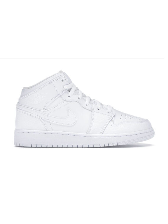 Jordan 1 Mid Triple White (GS)