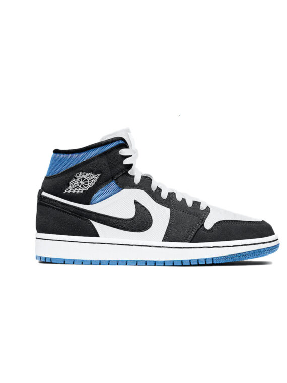 Jordan 1 Mid Royal Black White (W)