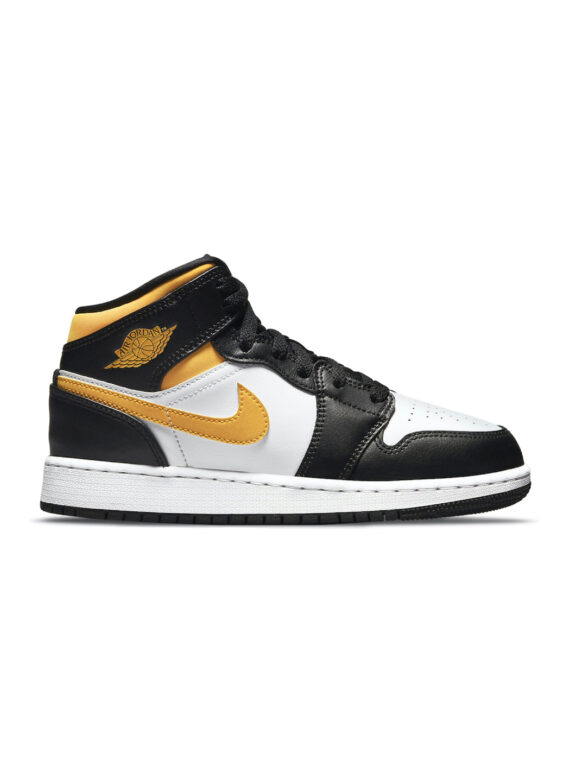 Jordan 1 Mid White Pollen Black (GS)