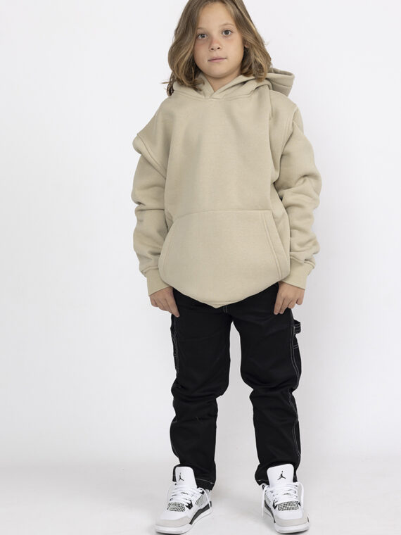 Pantalone cargo oversize summer nero KIDS - RAIS DESIGN