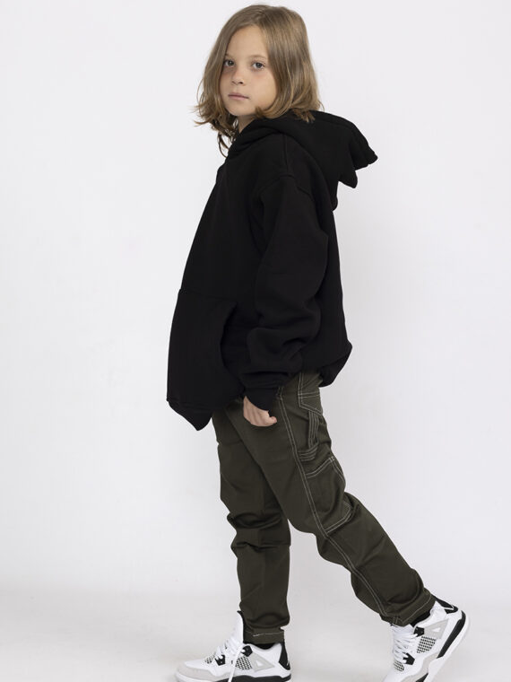 Pantalone cargo oversize summer verde militare KIDS - RAIS DESIGN