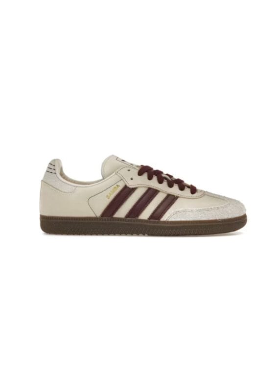 Adidas Samba OG Wonder White Maroon (W)