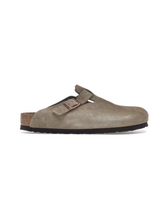 Birkenstock Boston Soft Footbed Suede Taupe