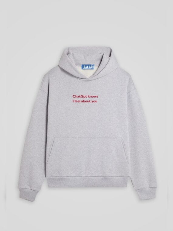 Hoodie "ChatGpt Knows I Feel About You" - RAIS DESIGN