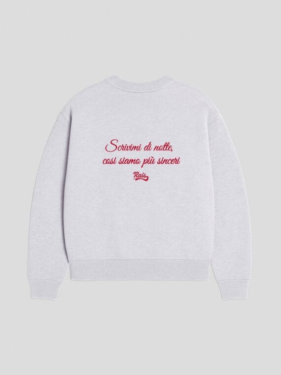 Crewneck "Scrivimi Di Notte" - RAIS DESIGN
