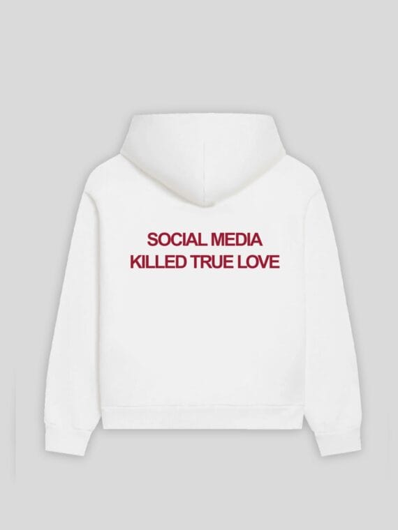 Hoodie "Social Media Killed True Love" - RAIS DESIGN