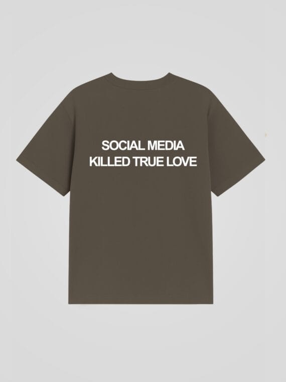 T-shirt “Social Media Killed True Love” - RAIS DESIGN