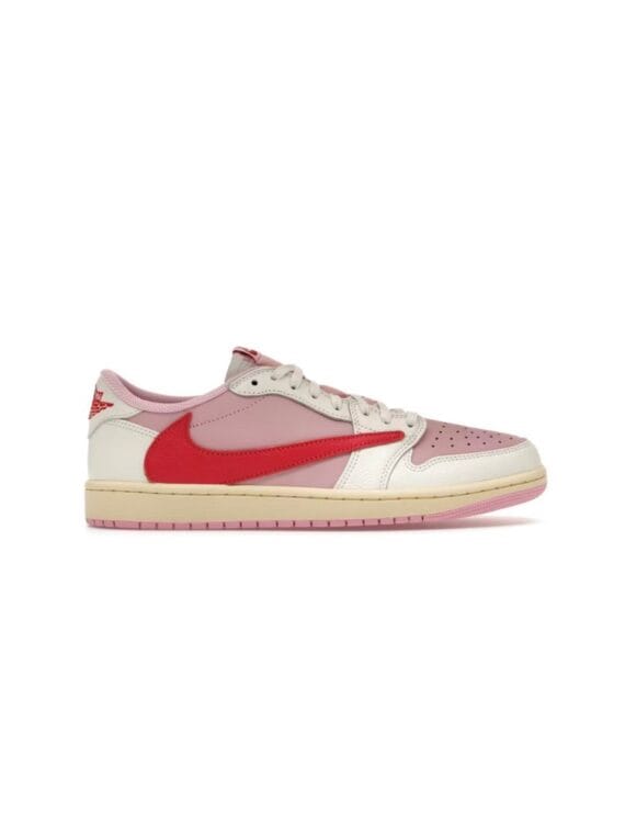 Jordan 1 Retro Low Og Sp Travis Scott Sail Tropical Pink